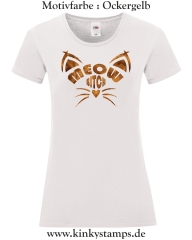 Damen T-Shirt rund Ausschnitt Meow Bitch