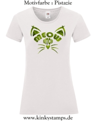 Damen T-Shirt rund Ausschnitt Meow Bitch