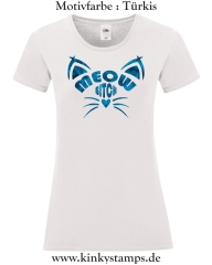 Damen T-Shirt rund Ausschnitt Meow Bitch
