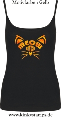 Damen Top mit Träger Meow Bitch
