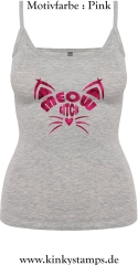 Damen Top mit Träger Meow Bitch