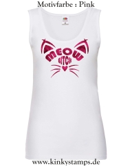 Damen Tanktop Meow Bitch