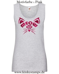 Damen Tanktop Meow Bitch