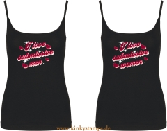 Damen Top mit Träger I love submissive men oder I love submissive women