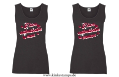 Damen Tanktop I love submissive men oder I love submissive women