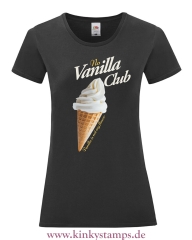Damen T-Shirt rund Ausschnitt No Vanilla Club - Vanilla is not my flavor