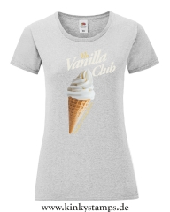 Damen T-Shirt rund Ausschnitt No Vanilla Club - Vanilla is not my flavor