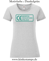 Damen T-Shirt rund Ausschnitt CE Geprüftes Hochleistungs Spielzeug 