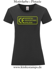 Damen T-Shirt rund Ausschnitt CE Geprüftes Hochleistungs Spielzeug 