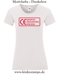 Damen T-Shirt rund Ausschnitt CE Geprüftes Hochleistungs Spielzeug 