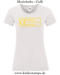 Damen T-Shirt rund Ausschnitt CE Geprüftes Hochleistungs Spielzeug 