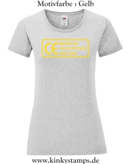 Damen T-Shirt rund Ausschnitt CE Geprüftes Hochleistungs Spielzeug 