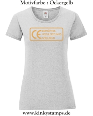 Damen T-Shirt rund Ausschnitt CE Geprüftes Hochleistungs Spielzeug 