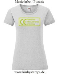 Damen T-Shirt rund Ausschnitt CE Geprüftes Hochleistungs Spielzeug 