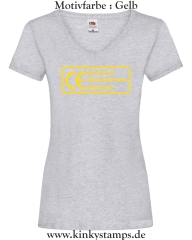 Damen T-Shirt mit V Ausschnitt CE Geprüftes Hochleistungs Spielzeug 