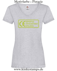 Damen T-Shirt mit V Ausschnitt CE Geprüftes Hochleistungs Spielzeug 