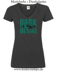 Damen T-Shirt mit V Ausschnitt Dark Desire