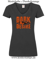 Damen T-Shirt mit V Ausschnitt Dark Desire