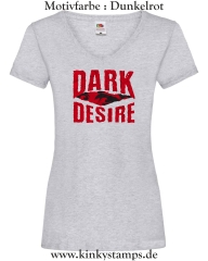 Damen T-Shirt mit V Ausschnitt Dark Desire