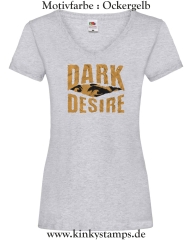 Damen T-Shirt mit V Ausschnitt Dark Desire
