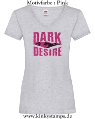 Damen T-Shirt mit V Ausschnitt Dark Desire