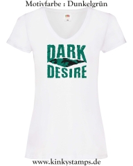 Damen T-Shirt mit V Ausschnitt Dark Desire