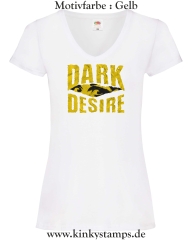 Damen T-Shirt mit V Ausschnitt Dark Desire