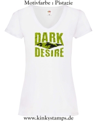 Damen T-Shirt mit V Ausschnitt Dark Desire