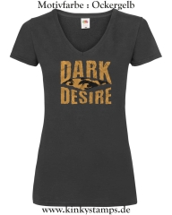 Damen T-Shirt mit V Ausschnitt Dark Desire