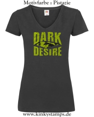Damen T-Shirt mit V Ausschnitt Dark Desire