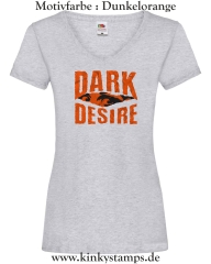 Damen T-Shirt mit V Ausschnitt Dark Desire
