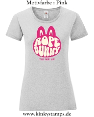 Damen T-Shirt mit rund Ausschnitt Rope Bunny - tie me up