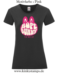 Damen T-Shirt mit rund Ausschnitt Rope Bunny - tie me up
