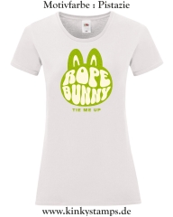 Damen T-Shirt mit rund Ausschnitt Rope Bunny - tie me up