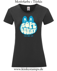 Damen T-Shirt mit rund Ausschnitt Rope Bunny - tie me up