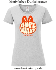 Damen T-Shirt mit rund Ausschnitt Rope Bunny - tie me up