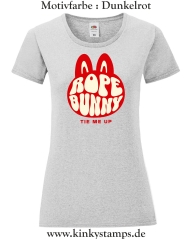 Damen T-Shirt mit rund Ausschnitt Rope Bunny - tie me up