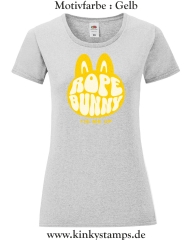 Damen T-Shirt mit rund Ausschnitt Rope Bunny - tie me up