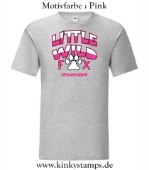 Herren T-Shirt Little wild Fox - untamable