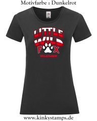 Damen T-Shirt mit rund Ausschnitt Little wild Fox - untamable