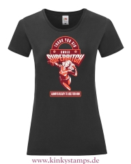 Damen T-Shirt mit rund Ausschnitt Owned Superbitch - thank you Sir