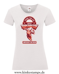 Damen T-Shirt mit rund Ausschnitt Owned Superbitch - thank you Sir