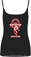 Damen Top mit Träger Owned Superbitch - thank you Sir