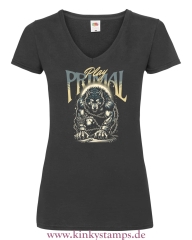 Damen T-Shirt mit V Ausschnitt Primal Play