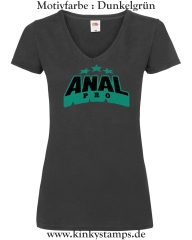 Damen T-Shirt mit V Ausschnitt Anal Pro