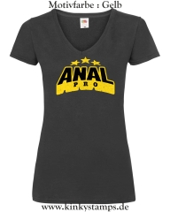 Damen T-Shirt mit V Ausschnitt Anal Pro