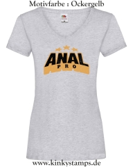 Damen T-Shirt mit V Ausschnitt Anal Pro
