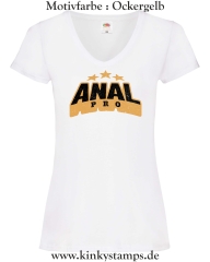 Damen T-Shirt mit V Ausschnitt Anal Pro