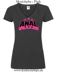 Damen T-Shirt mit V Ausschnitt Anal Pro