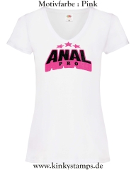 Damen T-Shirt mit V Ausschnitt Anal Pro